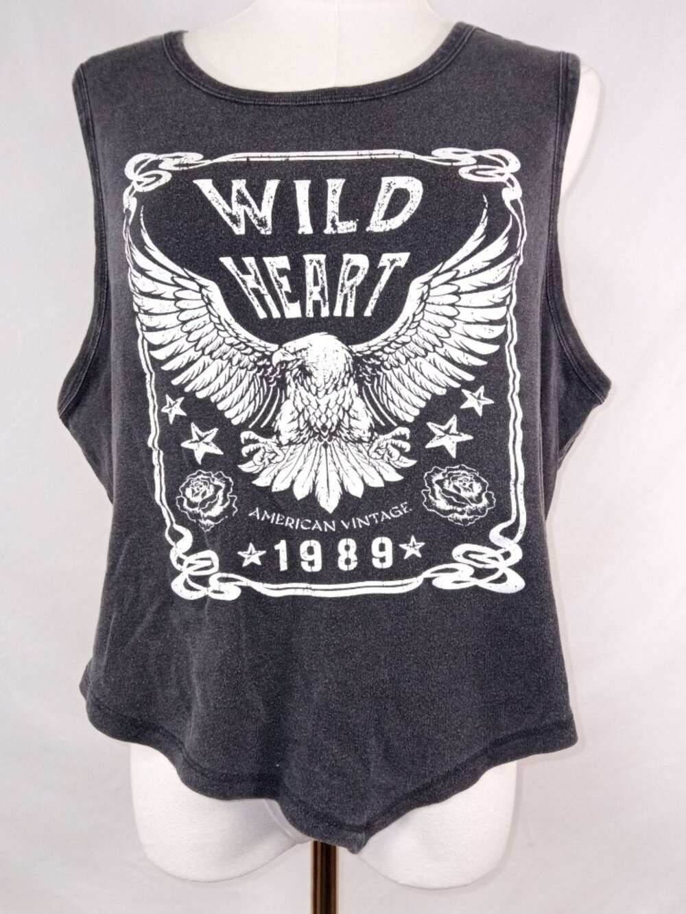 Ultra Flirt Women's Charcoal Grey Tank Top Sz. 2X